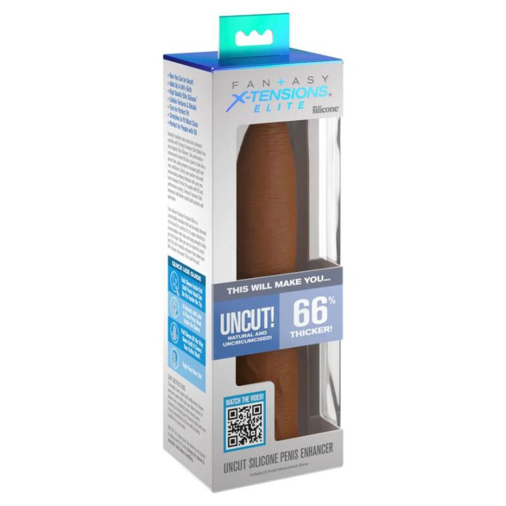 Fantasy x- Tensions - Manchon d''Extension Pipedreams Non Coupe 17,78 cm Caramel