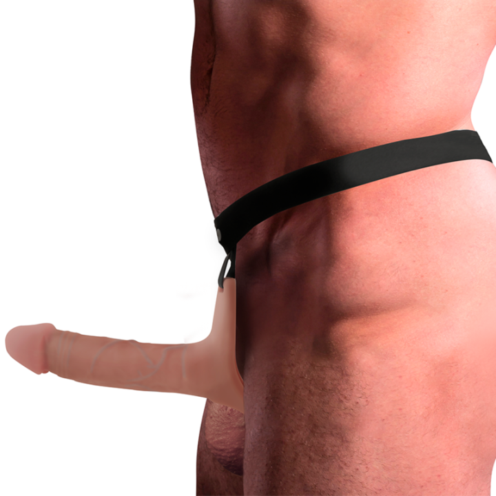 Intense - Harnais Creux Avec Gode en Silicone 16 x 3,5 cm