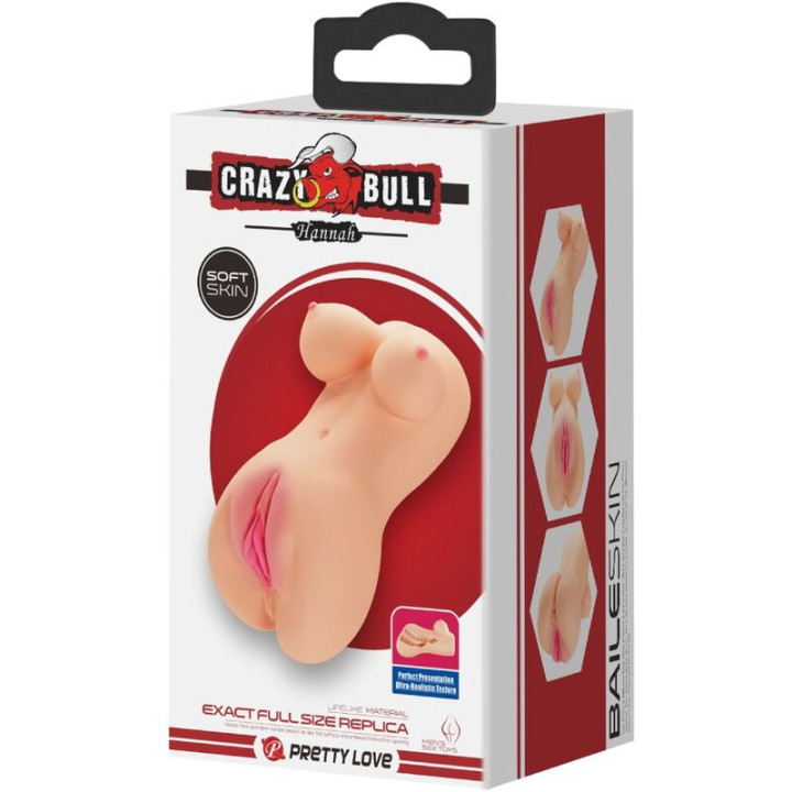 Crazy Bull - Vibratore Hannah Per Vagina e Ano Realistici