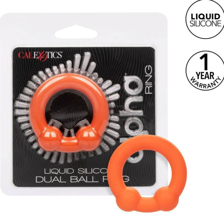 Calexotics - Alpha Bague Double Bille Orange