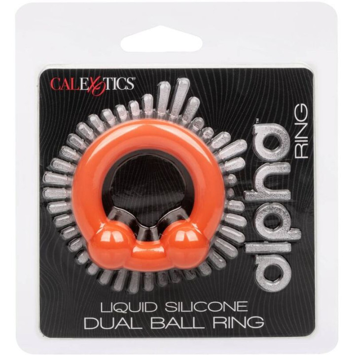 Calexotics - Alpha Anel de Bola Dupla Laranja