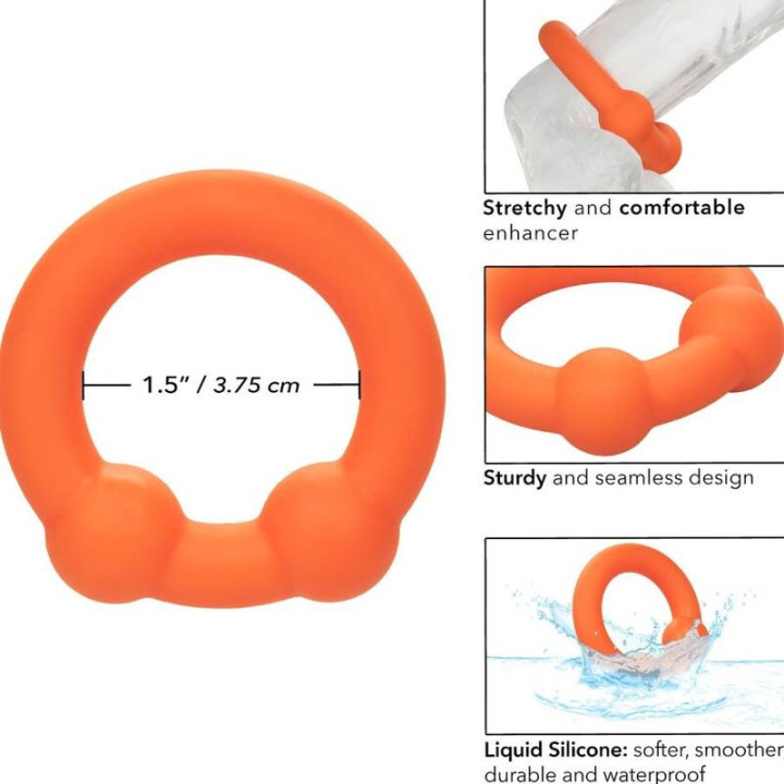 Calexotics - Alpha Bague Double Bille Orange