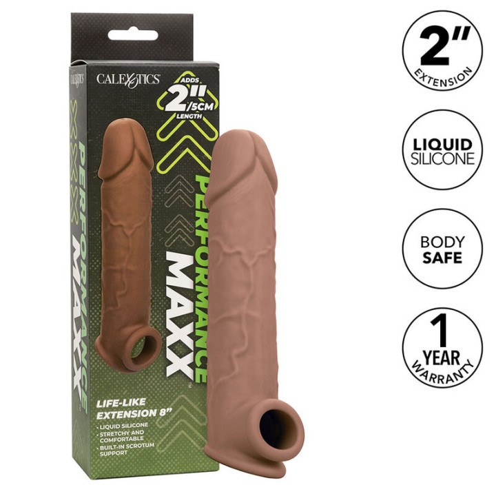 Calexotics - Performance Maxx Life-Like Extension 8 Pele Marrom