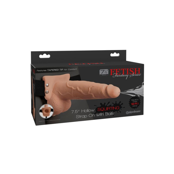 Fetish Fantasy Series - Arnês Ajustvel Pénis Realístico Com Bolas Squirting 19 cm