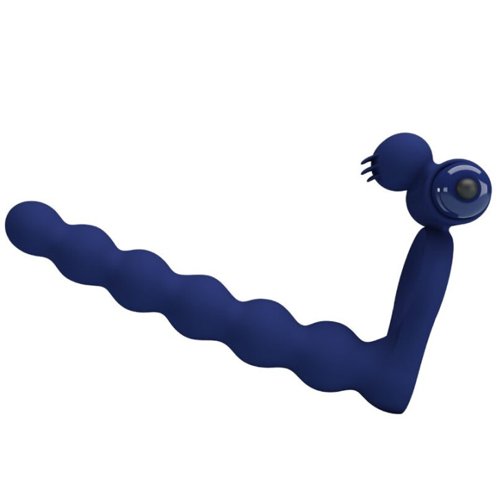Pretty Love - Ajmal Anel Vibrador Com Plug Azul