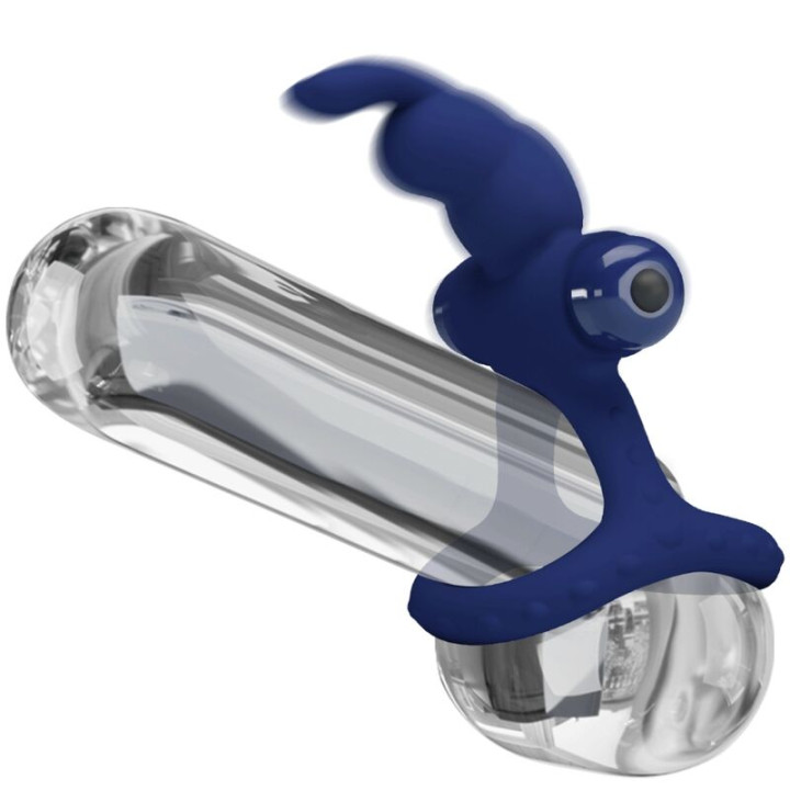 Pretty Love - Luchito Anello Vibrante Doppio Coniglio Blu