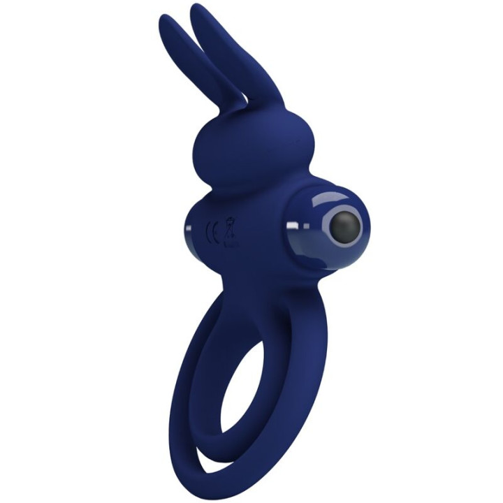 Pretty Love - Darey Doppelter Vibrationsring Kaninchen Blau