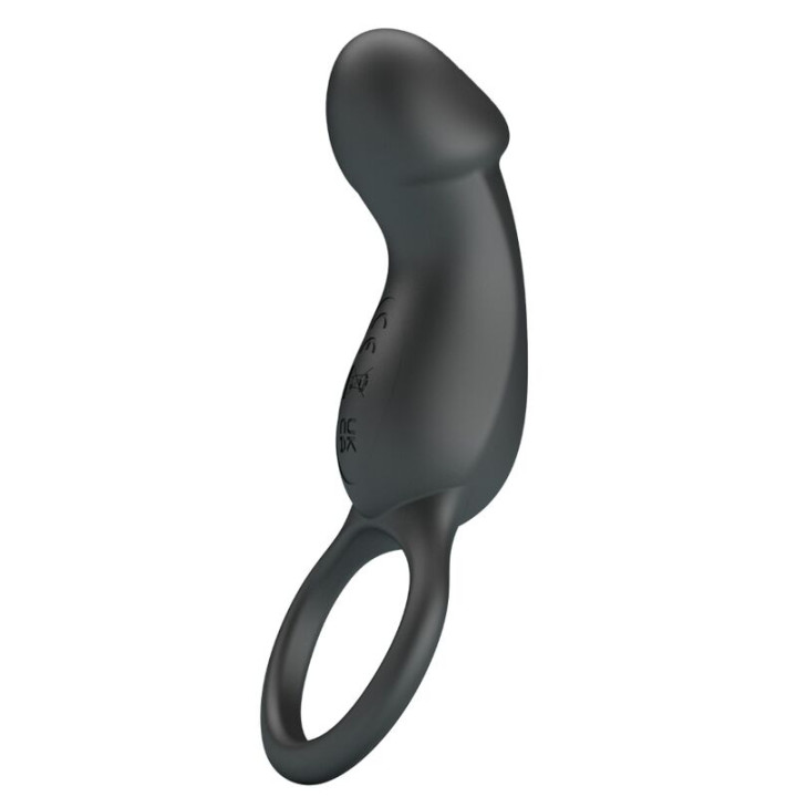 Pretty Love - Trae Vibrationsring Mit Schwarzem Stimulator