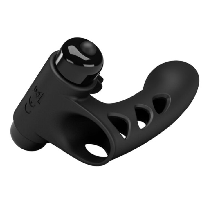 Pretty Love - Orlando Schwarze Vibrator-Fingerhülle
