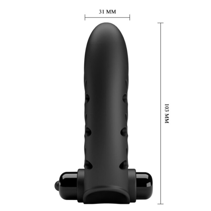 Pretty Love - Vance Funda Dedo Vibrador Conejo Negro