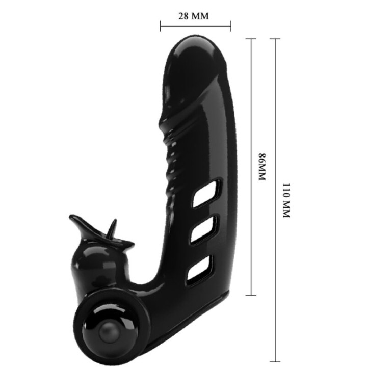 Pretty Love - Corbin Funda Dedo Vibrador Negro