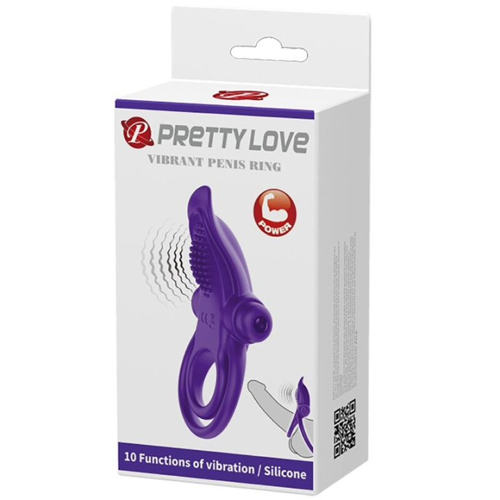 Pretty Love - Anel Para Pénis Vibrante Roxo