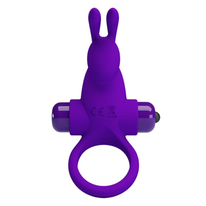 Pretty Love - Vibrator Ring i Rabbit For Purple Penis