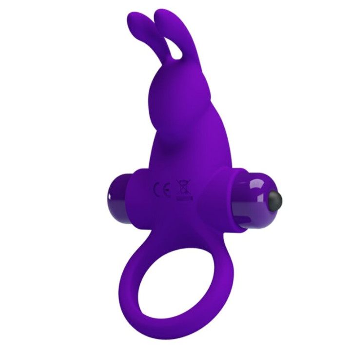 Pretty Love - Vibrator Ring i Rabbit For Purple Penis