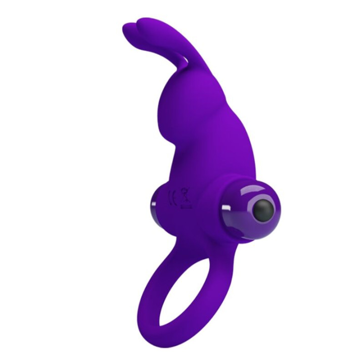 Pretty Love - Anello Vibratore i Coniglio Per Pene Viola