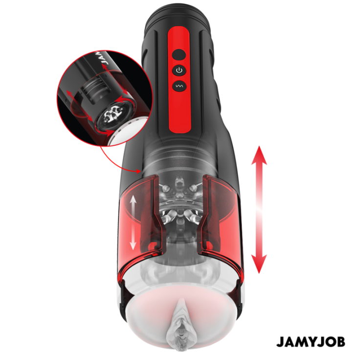 Jamyjob - Masturbatore Vagina Automatico Cyclone 10 Modalità di Rotazione e Spinta
