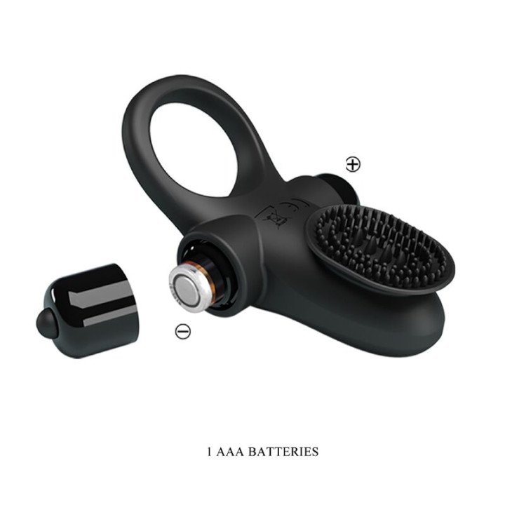 Pretty Love - Anello Vibratore ii Per il Pene Nero