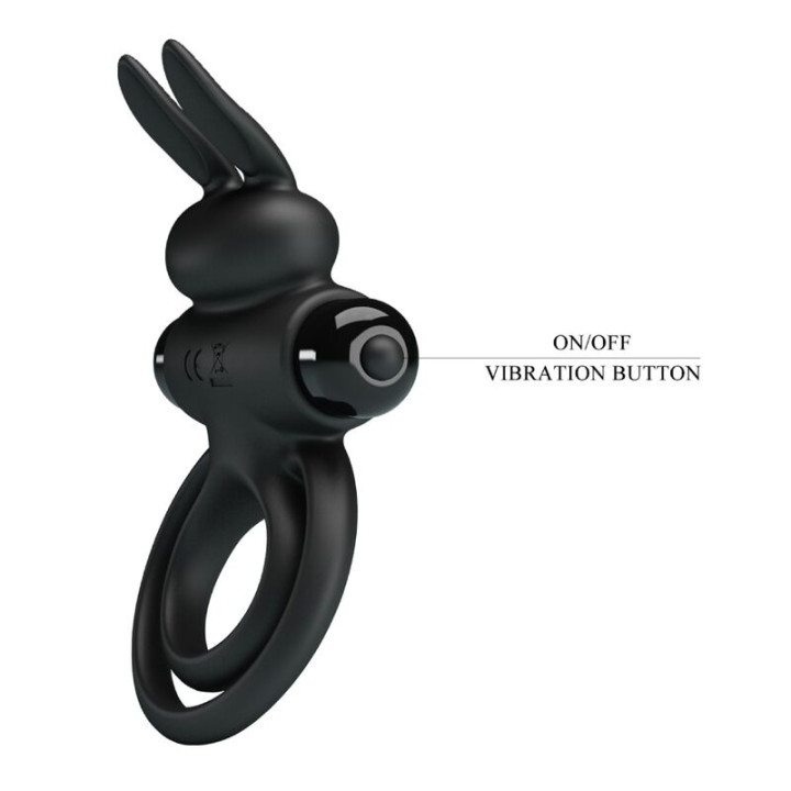 Pretty Love - Anello Vibrator Iii Rabbit Per Pene Nero