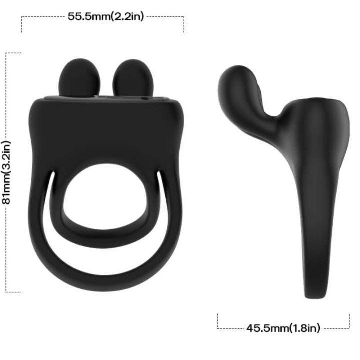 Armony - Ringvibrator Kaninchen Schwarz