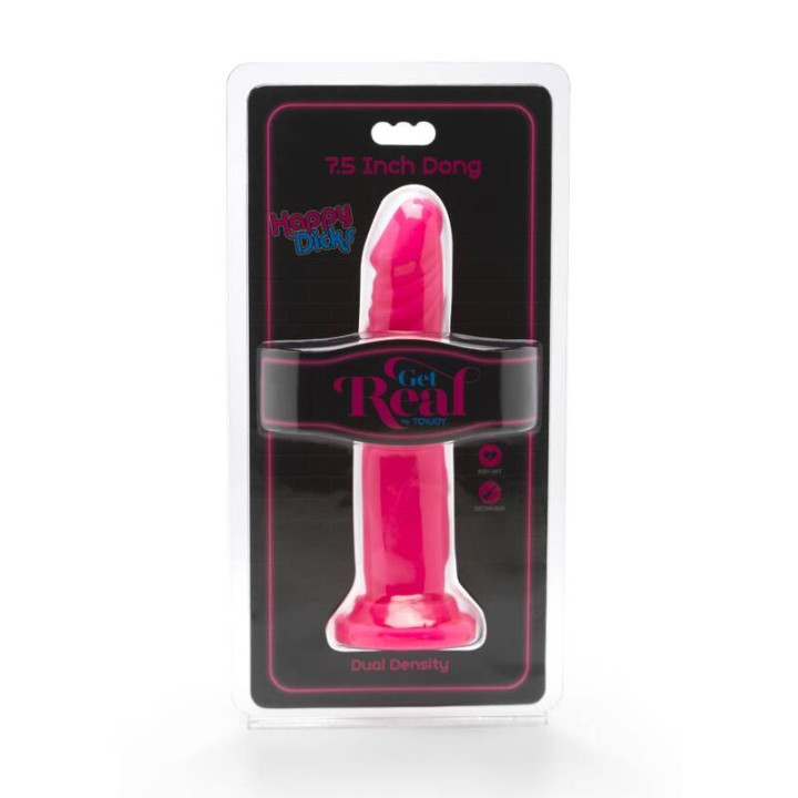 Get Real - Happy Dicks Dong 19 cm Rosa