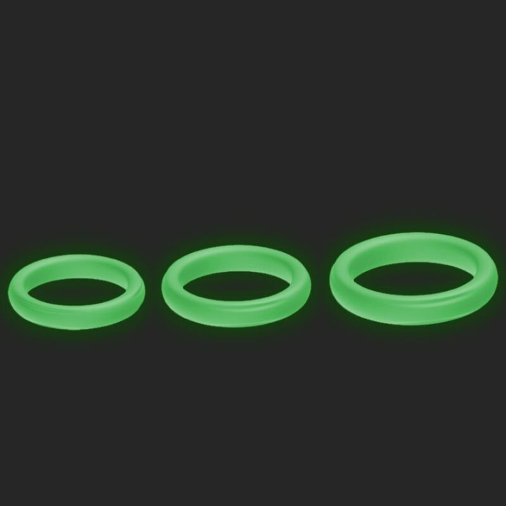 Armony - Anel Triplo de Silicone Luminoso