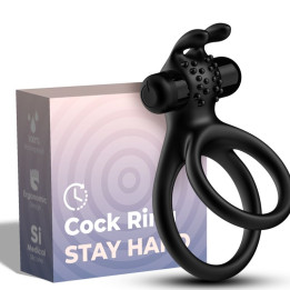 Armony - Traveller Doppel-Vibratorring Für Paare Rabbit Schwarz