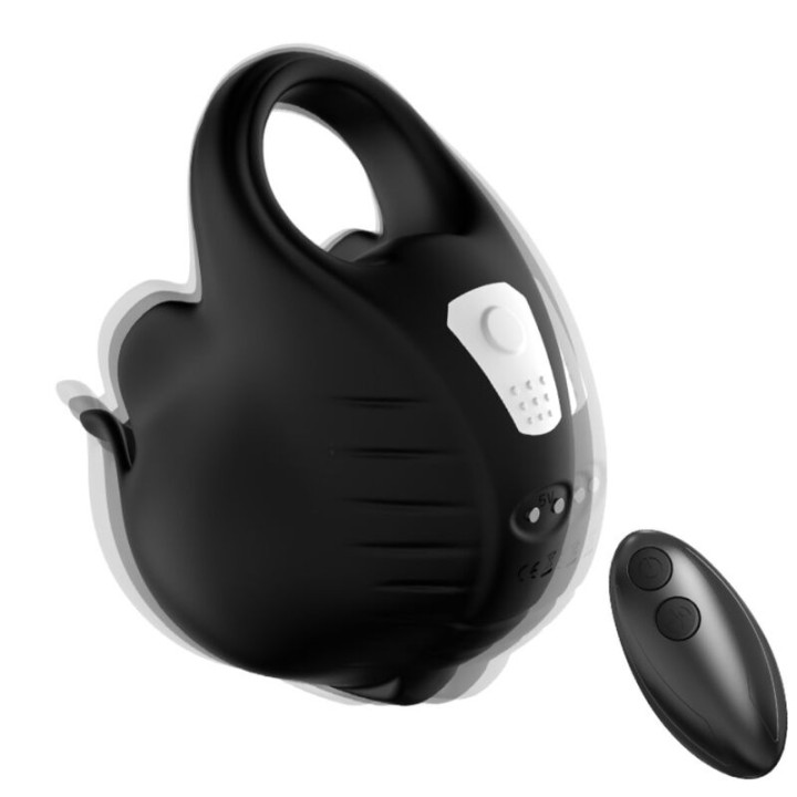 Armony - Anneau Vibrateur à Ventouses Télécommande Noir