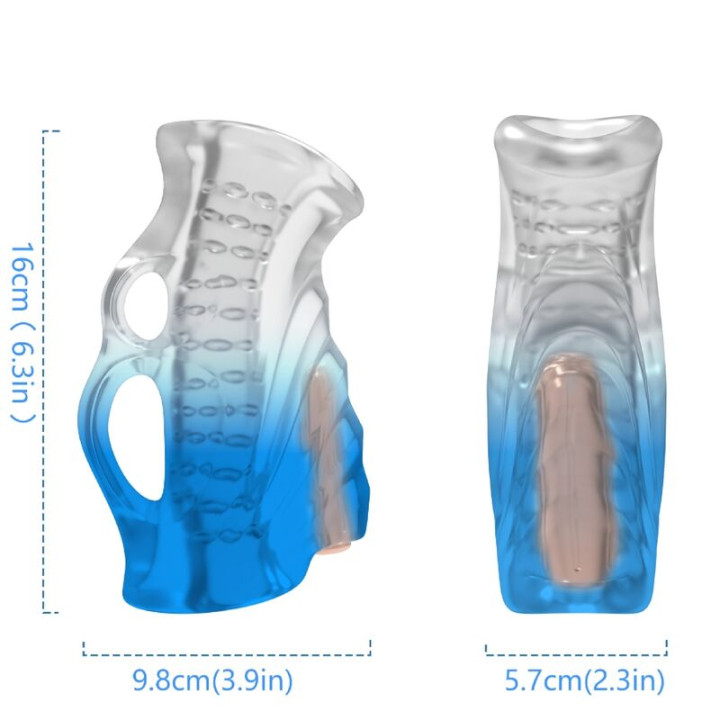 Armony - Masturbador Dedo e Vibrador Gradiente Azul