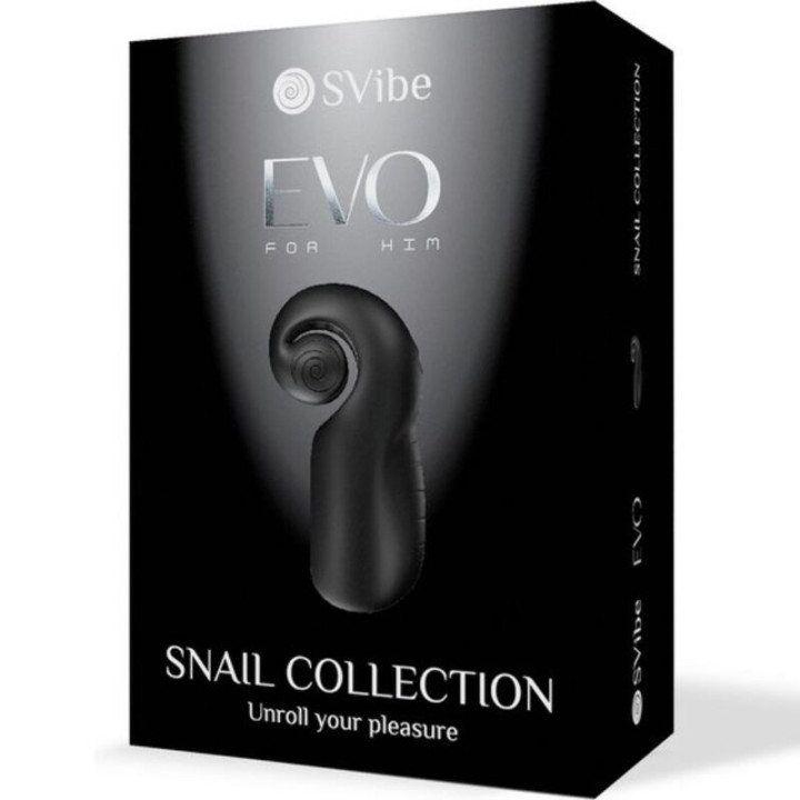 Snail Vibe - Evo For Him Masturbador Masculino Slide Nroll Negro