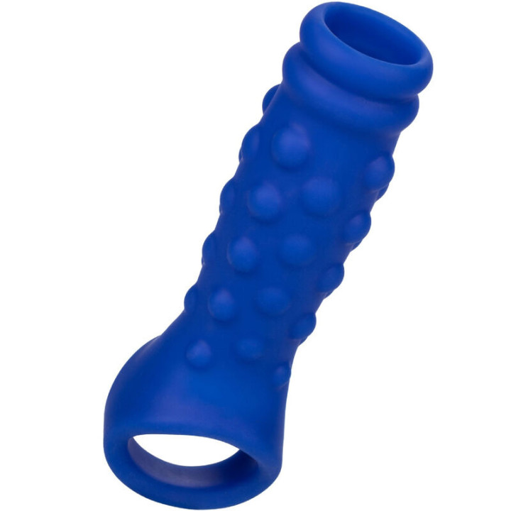 Calexotics - Admiral Copertura Per Pene Con Perline in Silicone Liquido Blu