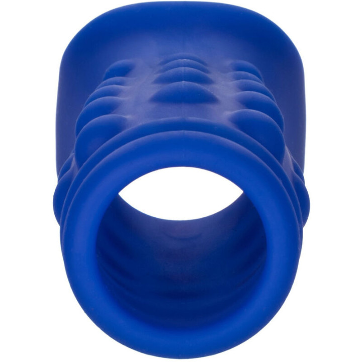 Calexotics - Admiral Capa Para Pênis Com Frisas Silicone Líquido Azul