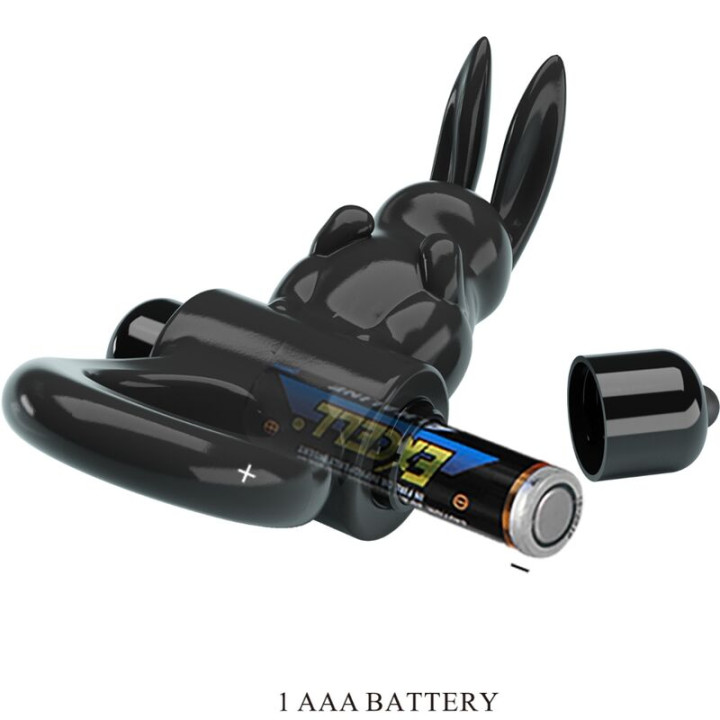 Pretty Love - Exciting Ring Anillo Vibrador Rabbit 10 Vibraciones Negro