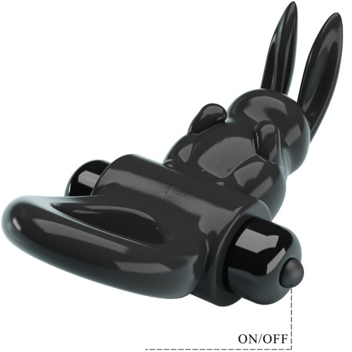 Pretty Love - Aufregender Ring Rabbit Vibratorring 10 Vibrationen Schwarz