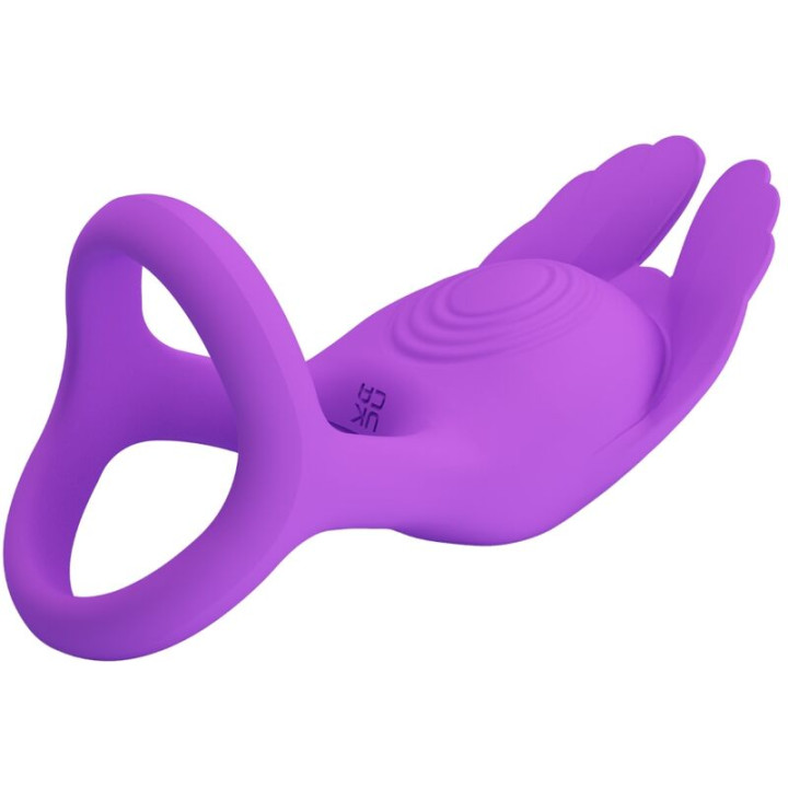 Pretty Love - Silas Vibrant Penis Ring 7 Vibrations Purple Silicone