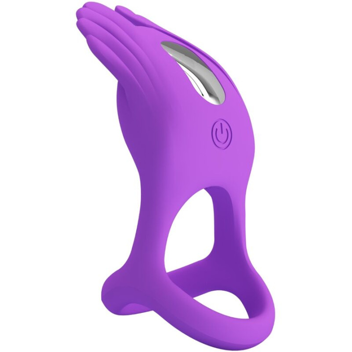 Pretty Love - Silas Vibrant Penis Ring 7 Vibrationen Lila Silikon