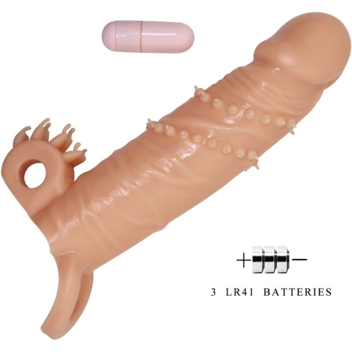 Pretty Love - Connor Penishülle + Klitorisstimulator Fleisch