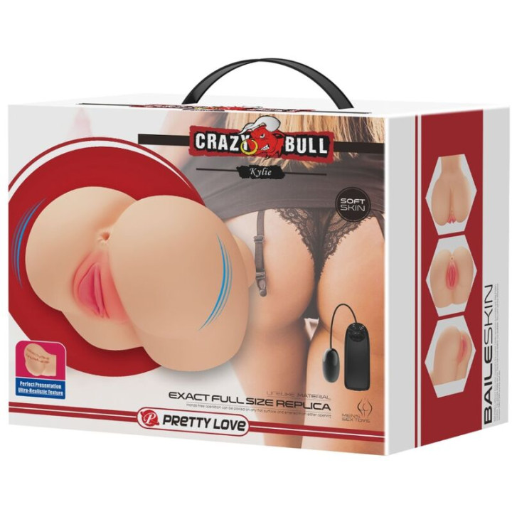Crazy Bull - Vibratore Realistico Per la Vagina e Lano Kylie