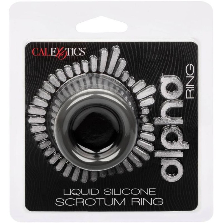 Calexotics - Alpha Anello Allungabile Per Scroto Nero