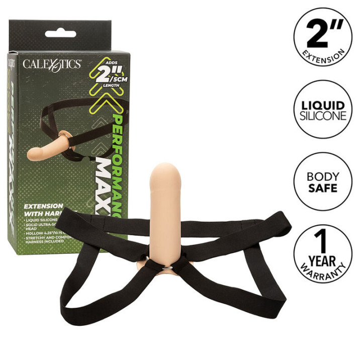Calexotics - Przedluzenie Performance Maxx z Uprzazem Jasna Skóra