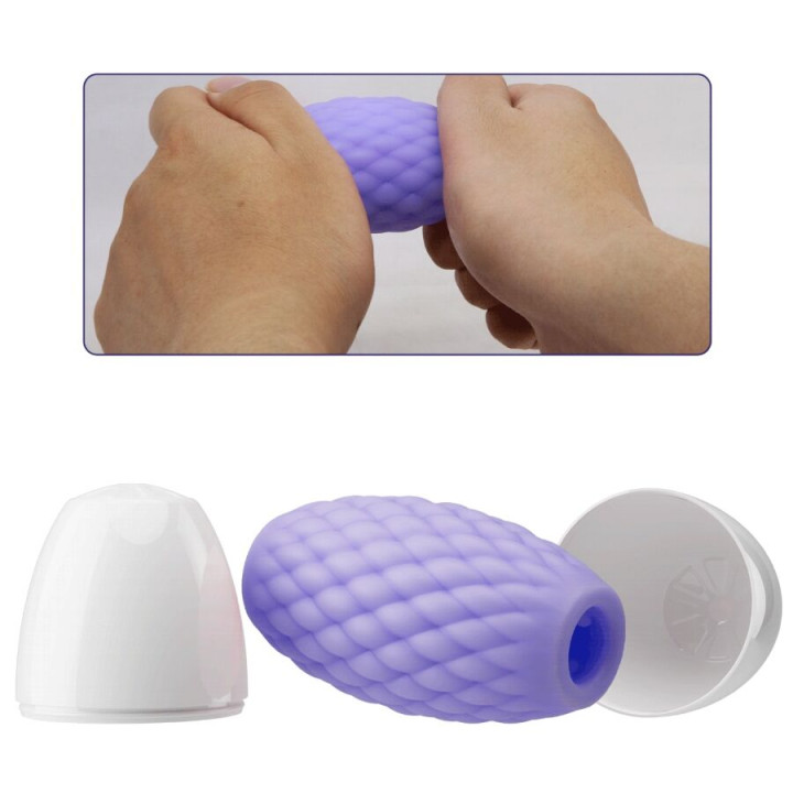 Pretty Love - Masturbateur Pour Homme en Silicone Athena Eros Violet