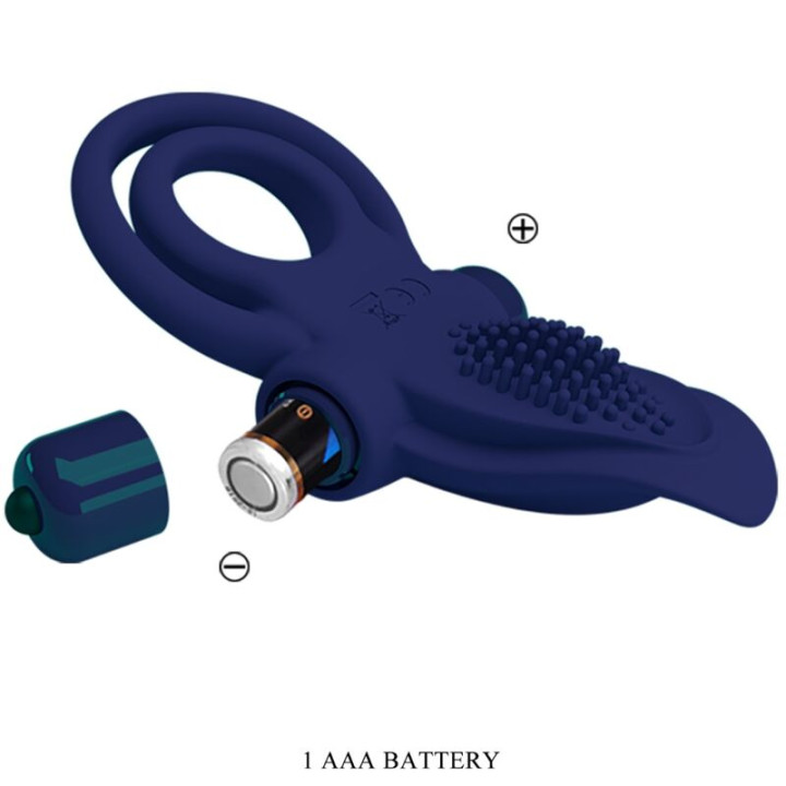 Pretty Love - Bronson Anello Doppio Con Vibrazione Blu