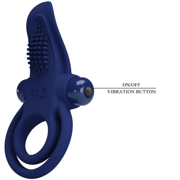 Pretty Love - Bronson Anel Duplo Com Vibrao Azul