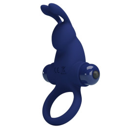Pretty Love - Jiro Anello Coniglio Con Vibrazione Blu