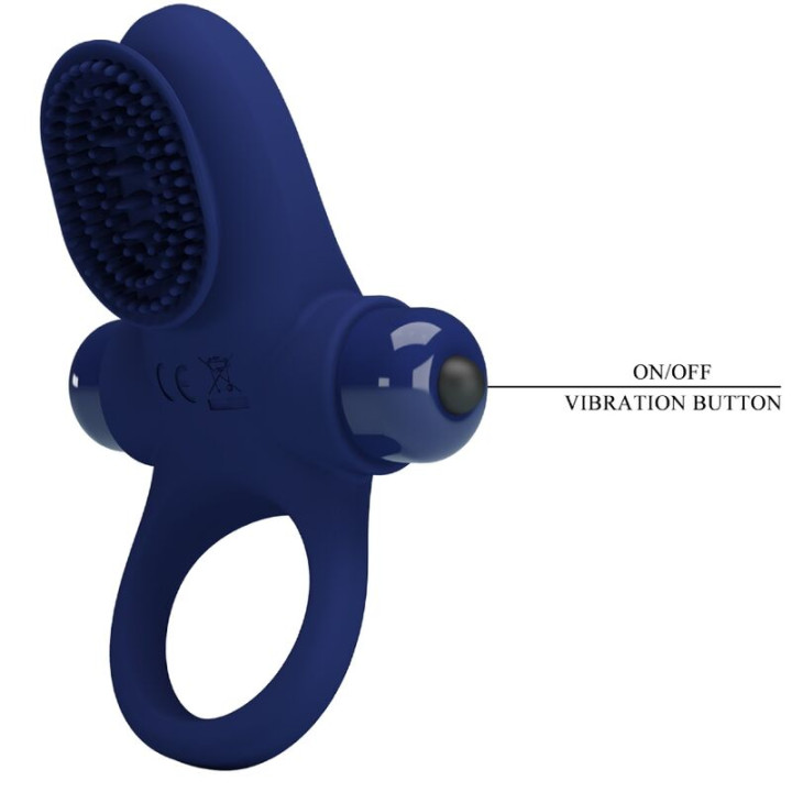 Pretty Love - Palle Anel Com Vibrao Azul
