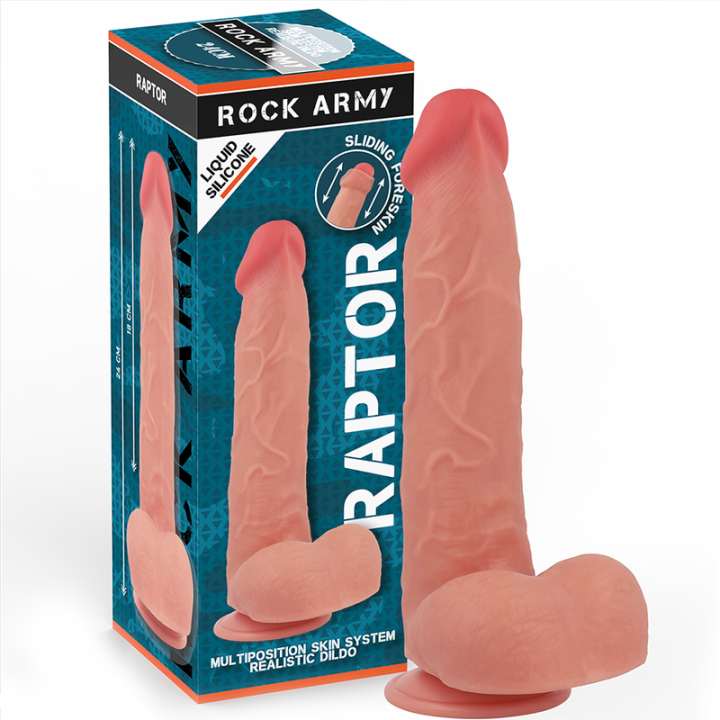 Rockarmy - Flüssigsilikon Raptor 24 cm -o- 4,4 cm