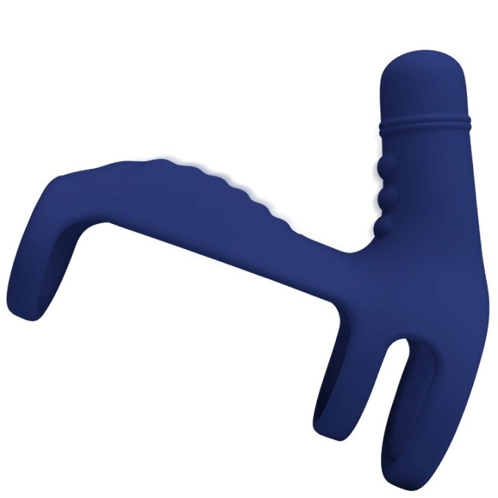 Pretty Love - Anel Vibrante Elish Com Extenso Azul