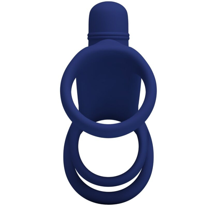 Pretty Love - Anel Vibrante Elish Com Extenso Azul