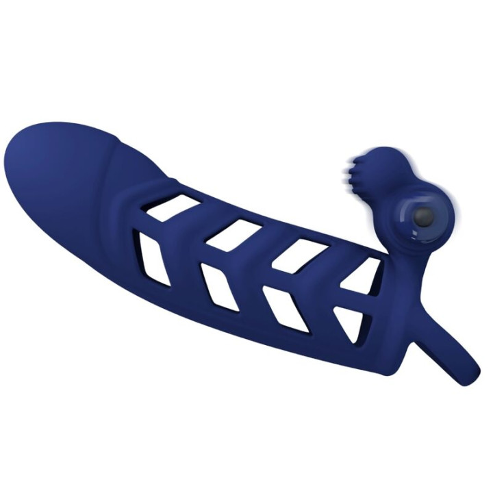 Pretty Love - Altaf Anello Vibratore Con Guaina in Silicone Blu