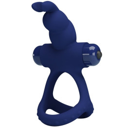 Pretty Love - Luchito Double Anneau Vibrant Lapin Bleu