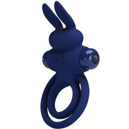 Pretty Love - Darey Doppelter Vibrationsring Kaninchen Blau